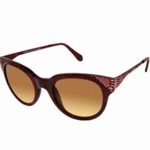 Balmain copper colored 53mm Modified Cat Eye Sunglasses